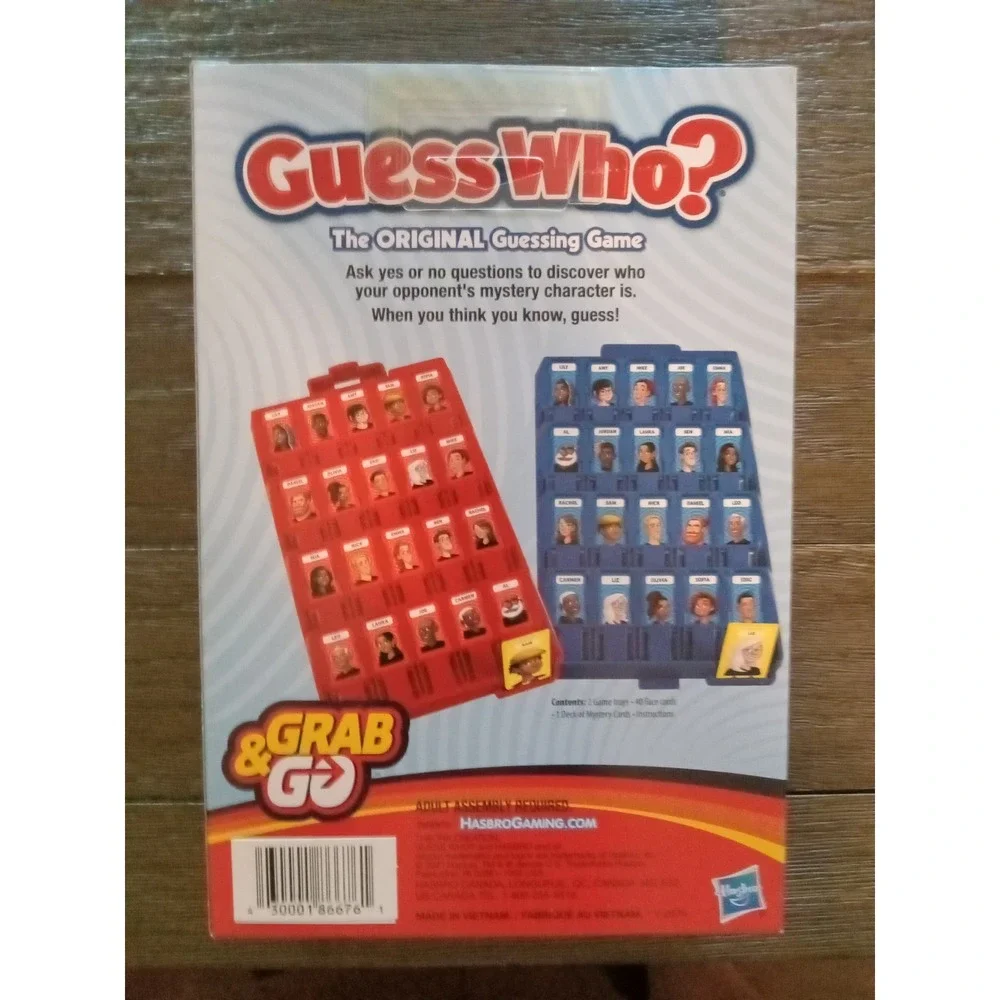 Hasbro Guess Who? Grab And Go Travel Board Game Ages 6+ NEW